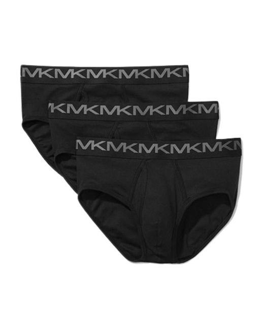 Michael Kors 3Er-Pack Baumwoll-Stretch-Unterwäsche-Set Schwarz Herren in Black für Herren