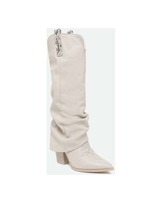 Steve Madden White Cowgirl Boots