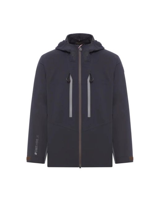 Moncler Jassen ,Zwart ,Zwarte Grenoble Ritsjas in het Blue voor heren