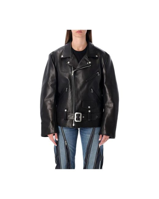 Leather Jackets Junya Watanabe de color Black
