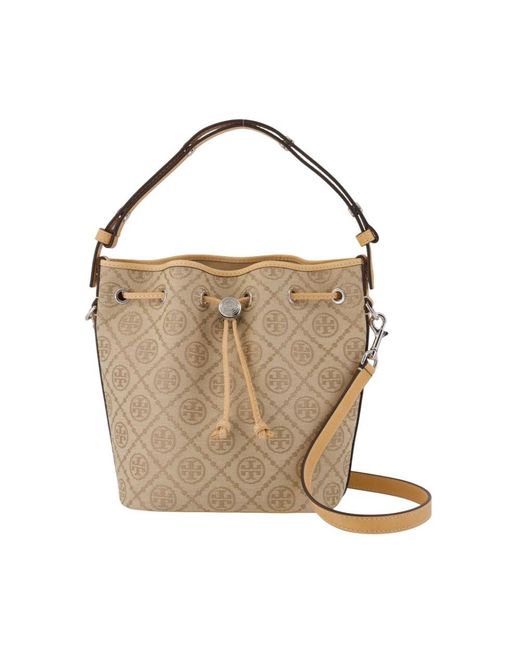Tory Burch Natural Bucket Bags