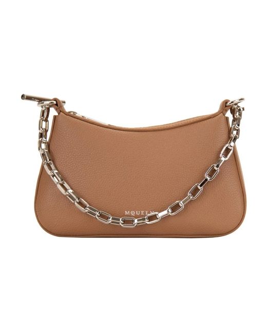 McQueen Natural Shoulder Bags
