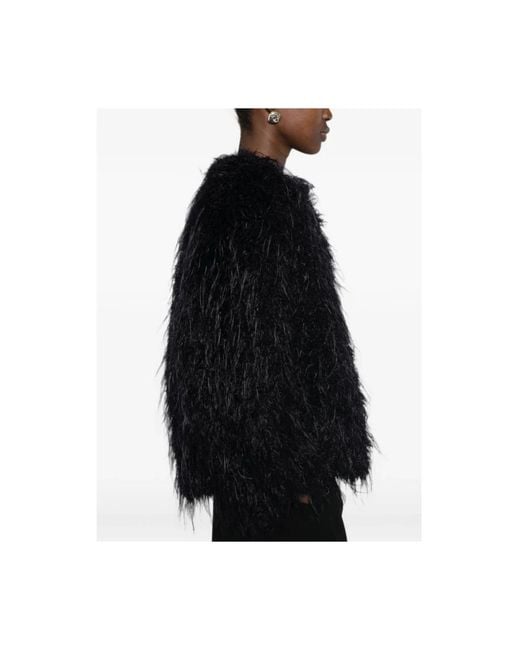 Forte_forte Black Faux Fur & Shearling Jackets