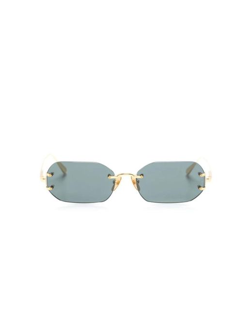 Linda Farrow Blue Sunglasses