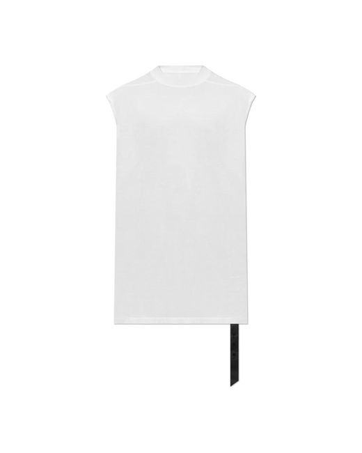 Sleeveless Tops Rick Owens de hombre de color White