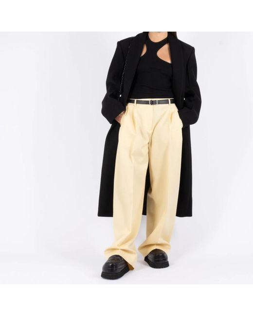 Jil Sander Natural Wide Trousers