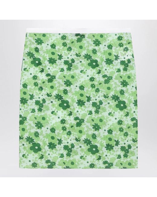 Miu Miu Green Short Skirts