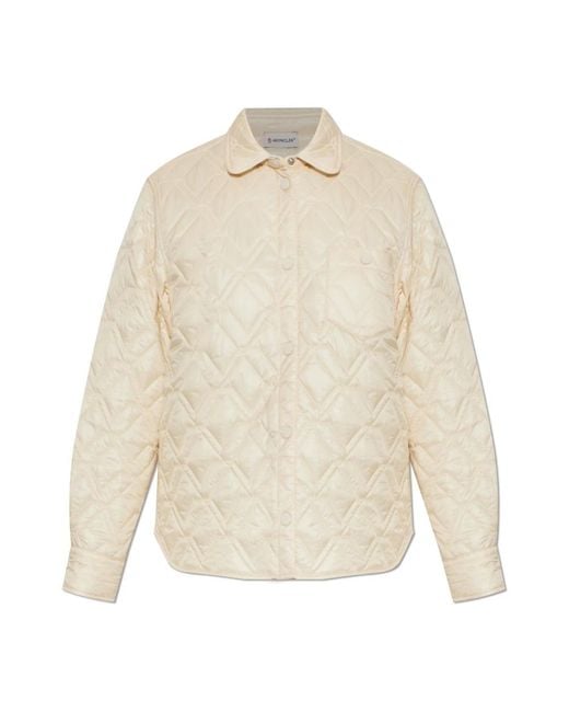 Moncler Jassen ,Katoen Quilted Shirt in het White