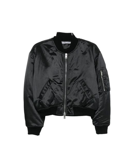 Alexander Wang Black Bomber Jackets