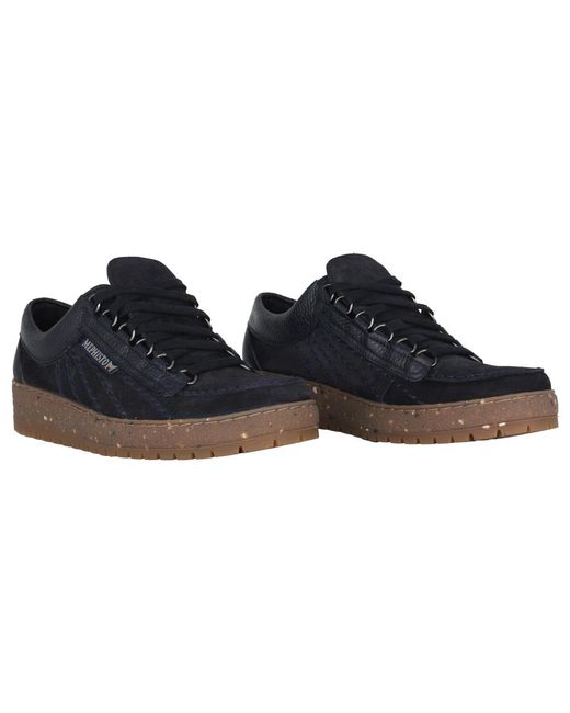 Mephisto Blaue Schnürschuhe in Black für Herren