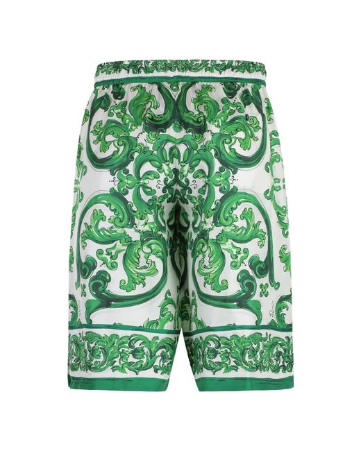 Dolce & Gabbana Green Casual Shorts for men