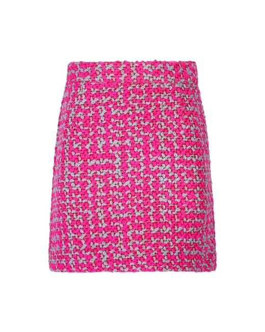 Essentiel Antwerp Enorme Tweed A-Lijn Rok in het Pink