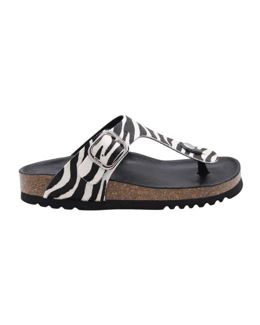 Scholl Black Teenslipper