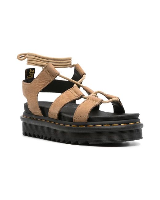 Dr. Martens Brown Flat Sandals