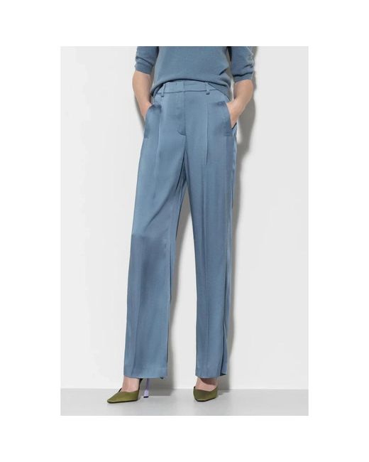 Wide Trousers Luisa Cerano de color Blue