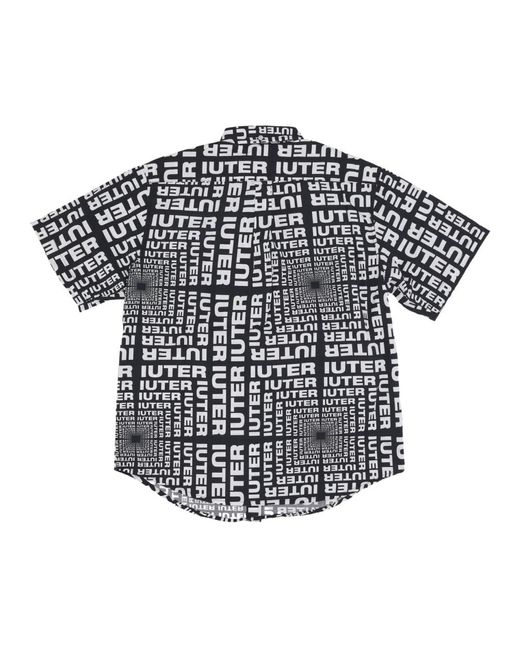 Iuter Black Short Sleeve Shirts for men