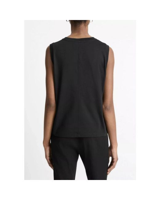 Sleeveless Tops di Vince in Black