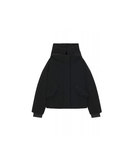 HUGO Jassen ,Zwart ,Leer Florita-3 Jacket in het Black voor heren
