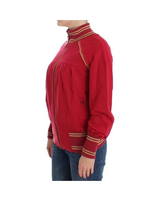 John Galliano Red Zip-Throughs
