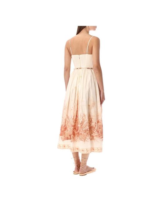 Zimmermann Pink Midi Dresses