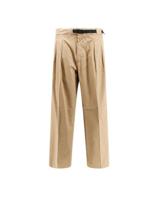 White Sand Natural Straight Trousers for men