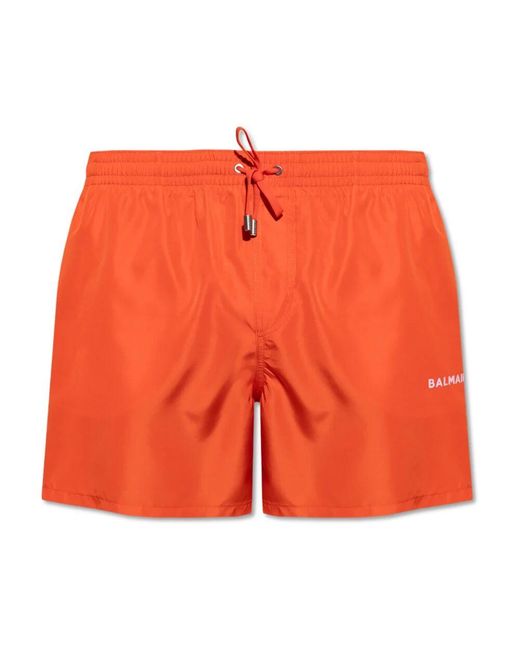Balmain Badehose in Orange für Herren