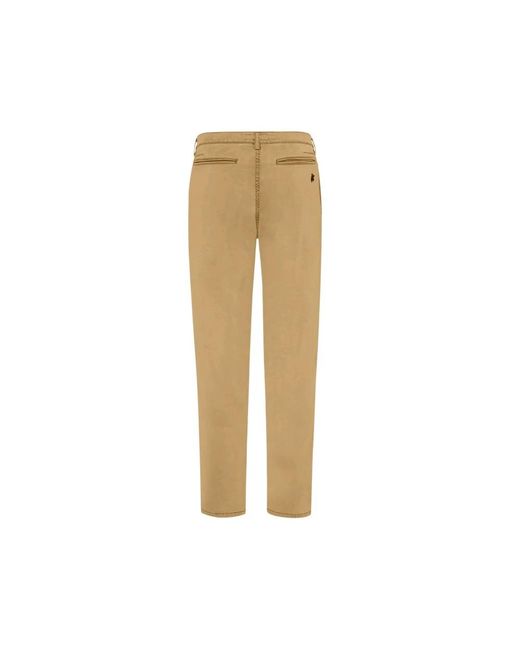 Vilebrequin Broeken ,Bruin ,Katoen Tencel Satin Regular Pants in het Natural voor heren