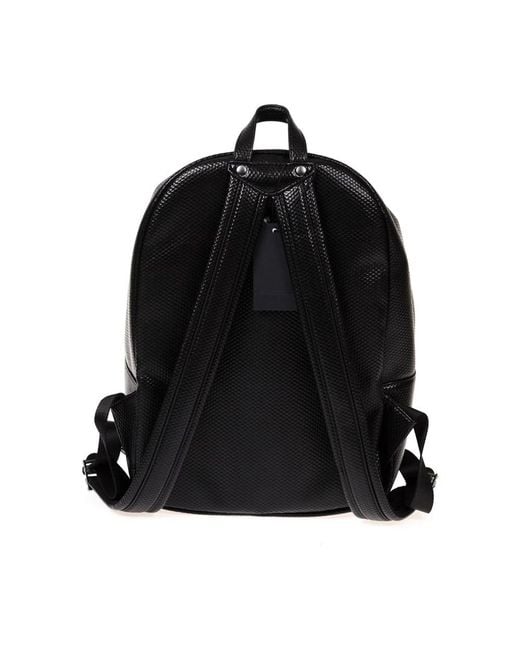 Armani Jeans Black Backpacks for men