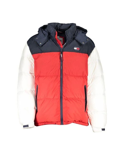 Tommy Hilfiger Blau Herren Daunenjacke in Pink für Herren