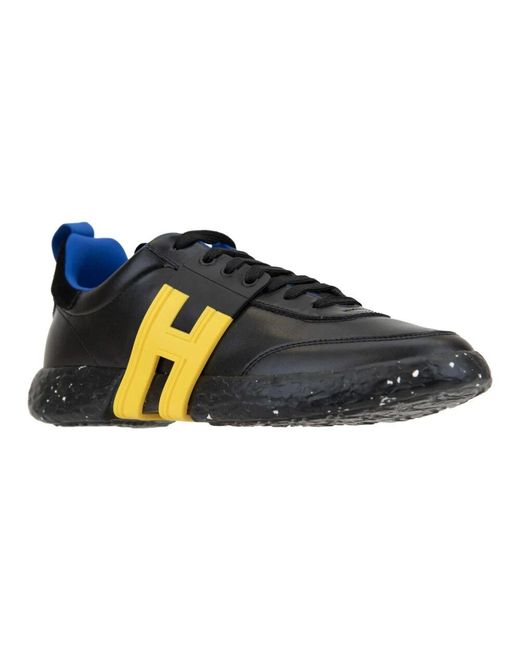 Hogan Leder-schnürsneakers in Blue für Herren