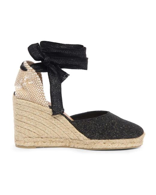 Castaner Black Wedges