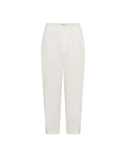 Kaffe Kamerle Pants Suiting Pants in het White