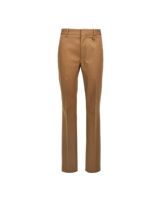 Burberry Brown Wide Trousers