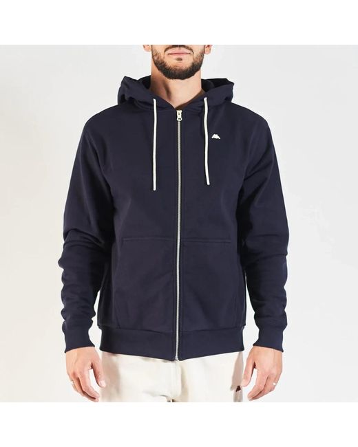 Kappa Hoodies & Sweatvesten ,Blauw ,Katoen Portos Hoodie, Blauw in het Blue voor heren