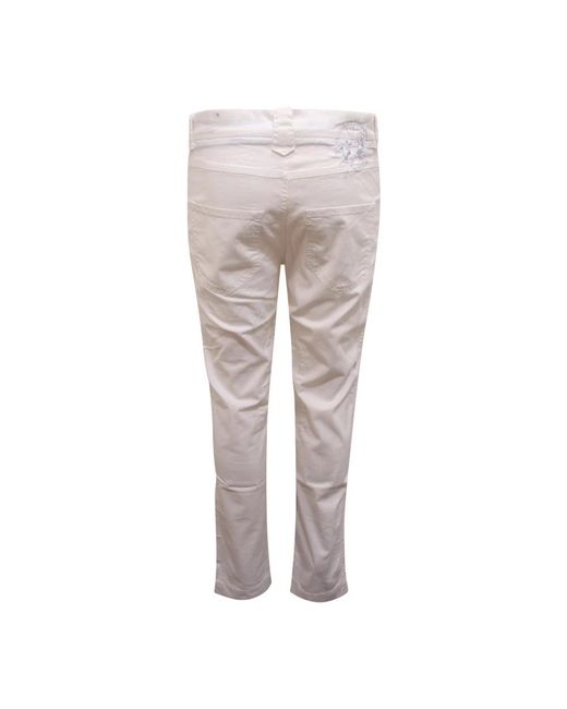 La Martina Gray Slim-Fit Trousers for men