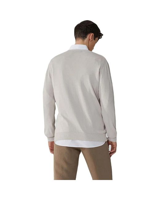 Trussardi Gray Round-Neck Knitwear for men