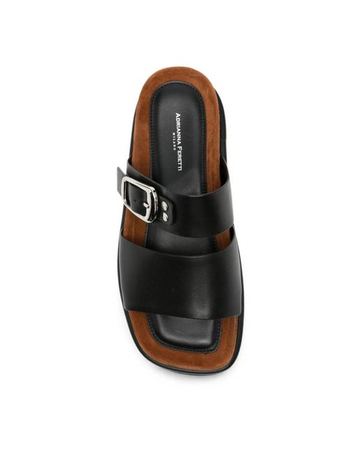 ADRIANNA FERETTI Black Sliders