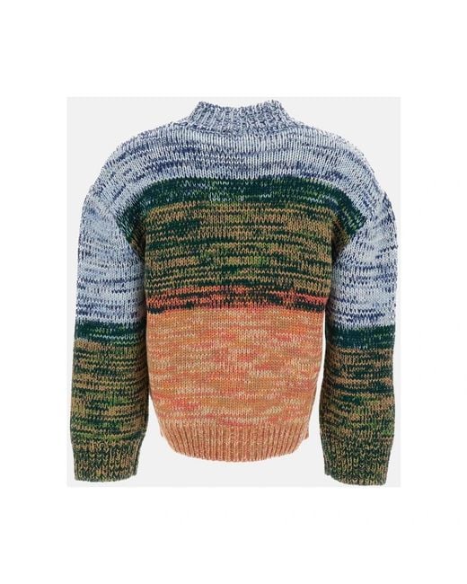 Stella McCartney Blue Round-Neck Knitwear