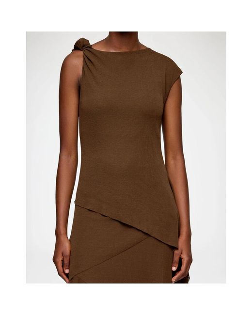 Ganni Brown Long Dress