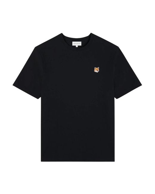 Maison Kitsuné Black T-Shirts for men