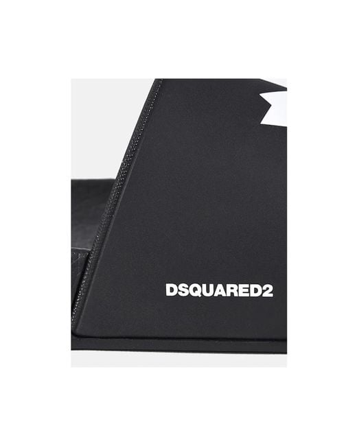 DSquared² Black Sliders for men
