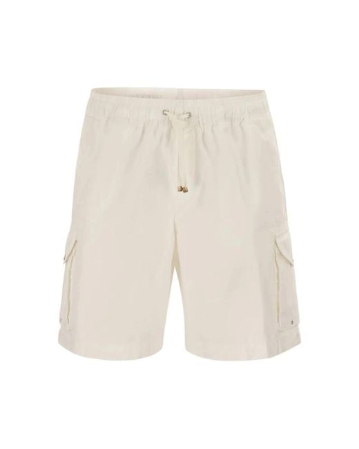 Brunello Cucinelli Natural Casual Shorts for men
