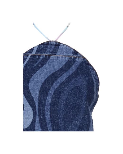Tops > sleeveless tops Emilio Pucci en coloris Blue