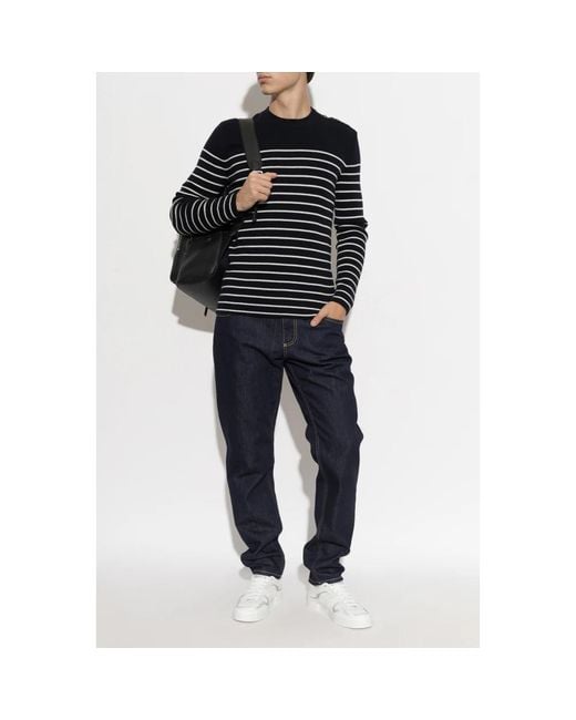 Dolce & Gabbana Blue Straight Fit Jeans for men