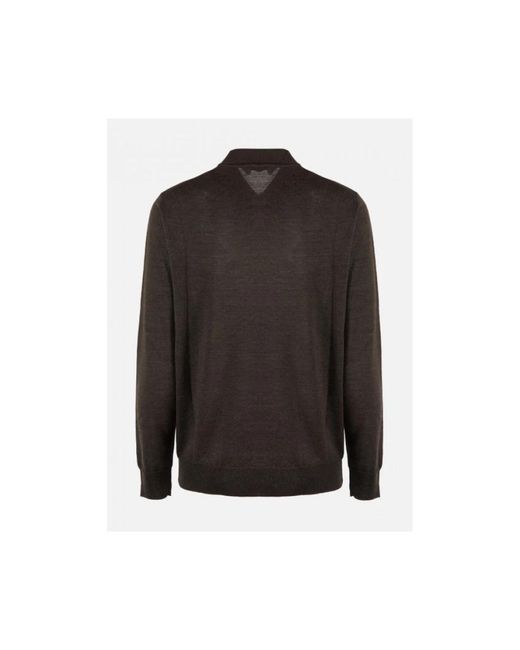 Fefe Black Round-Neck Knitwear for men
