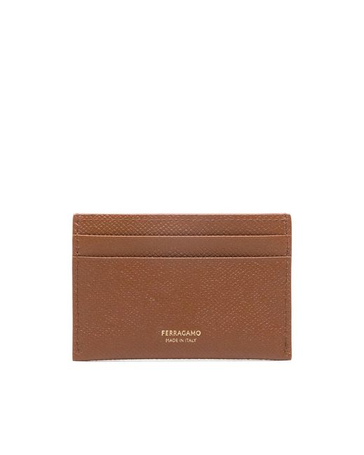Ferragamo Brown Kompakte Geldbörse