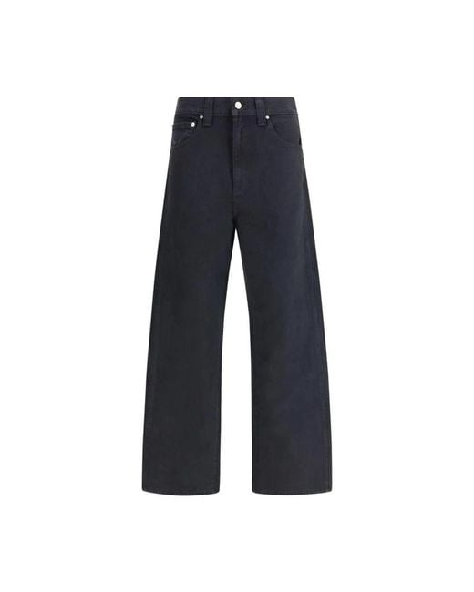 Khaite Blue Klassische Straight Fit Denim Jeans