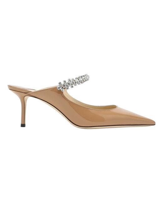 Jimmy Choo White Brautschuhe Mit Mittlerem Absatz Decollete