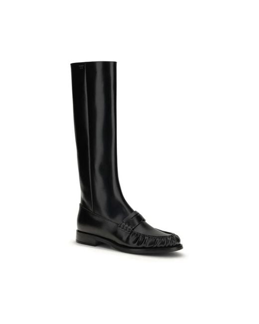 Prada Bos Taurus Flat Laarzen in het Black