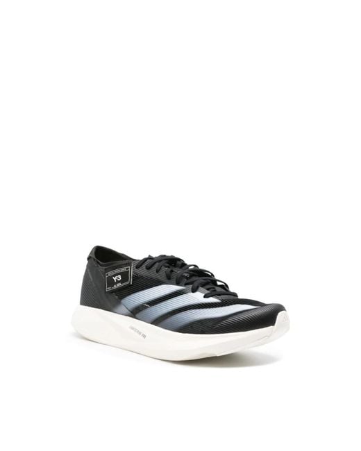 Y-3 Black And Canvas Sneakers